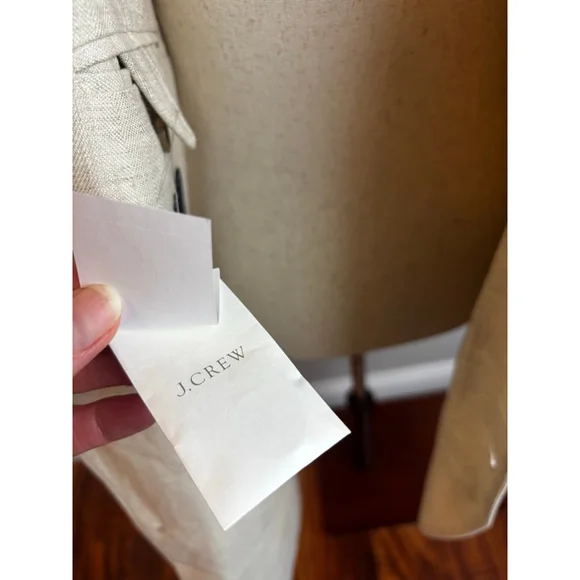 Men's J.Crew Beige Linen Sport Coat & Blazer NWT casual sporty designer - Picture 4 of 9